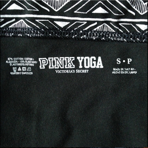 PINK Victorias Secret Yoga Pants Black Womens S - Picture 3 of 8